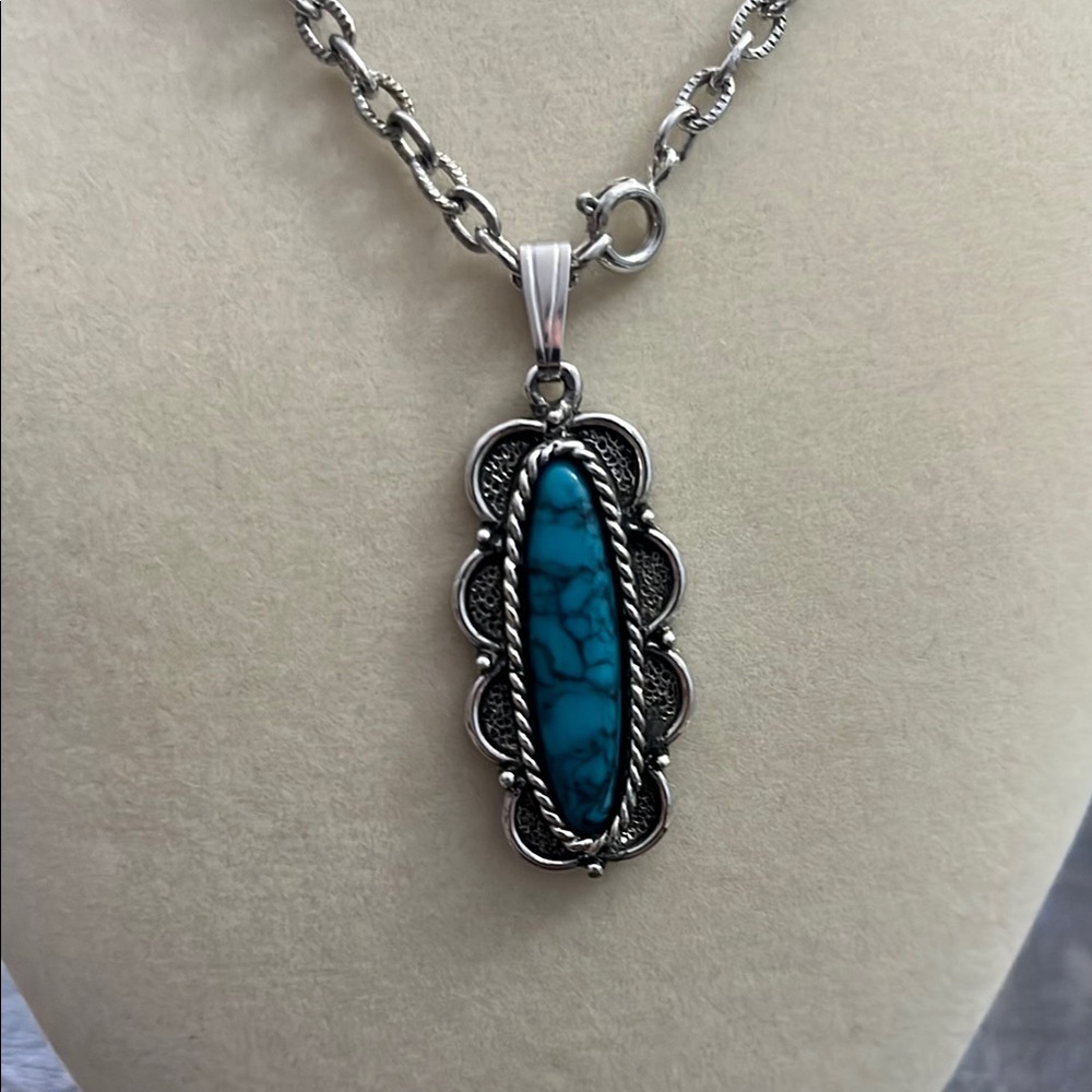 Emmons Elegant Turquoise Pendant Necklace
